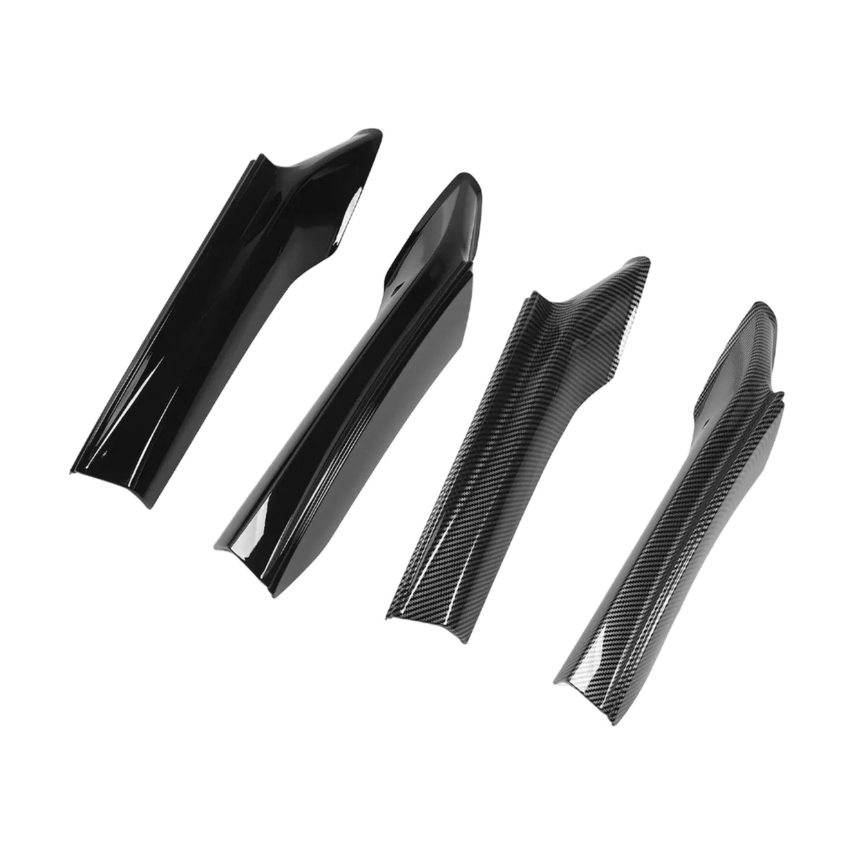 Front bumper splitter set, angled view, for BMW 5 Series F10 / F11 M Sport (2011-2017)