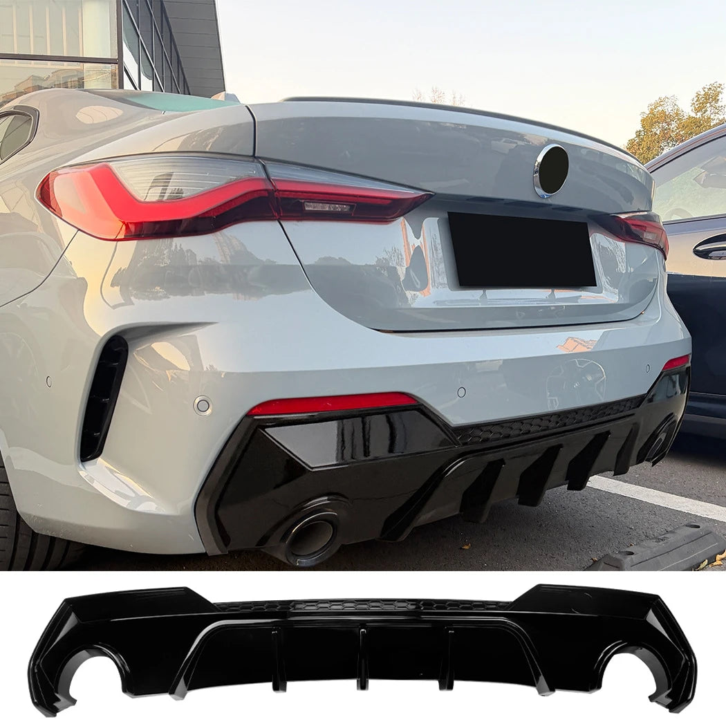 M440i-Style Rear Diffuser, Gloss Black, for BMW 4 Series G22 / G23 (2020+)