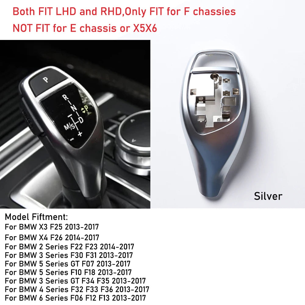 F10 F30 F11 F31 Gear Shift Knob Cover Interior Replacement Gear Shifter Lever Panel For BMW F32 F33 F34 F36 F06 F12 F20 F22 F25