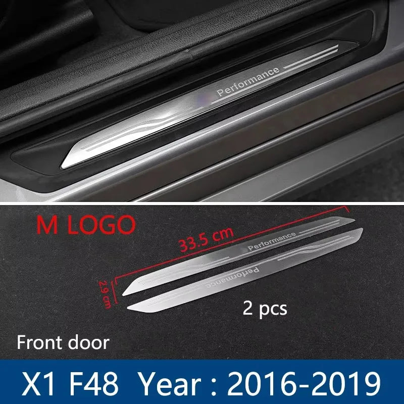 For BMW 1 2 3 4 5 Series F10 F20 F30 F34 X3 X5 X6 Accessories Welcome pedal Door Sill Scuff Plate Guards Protector Cover strip
