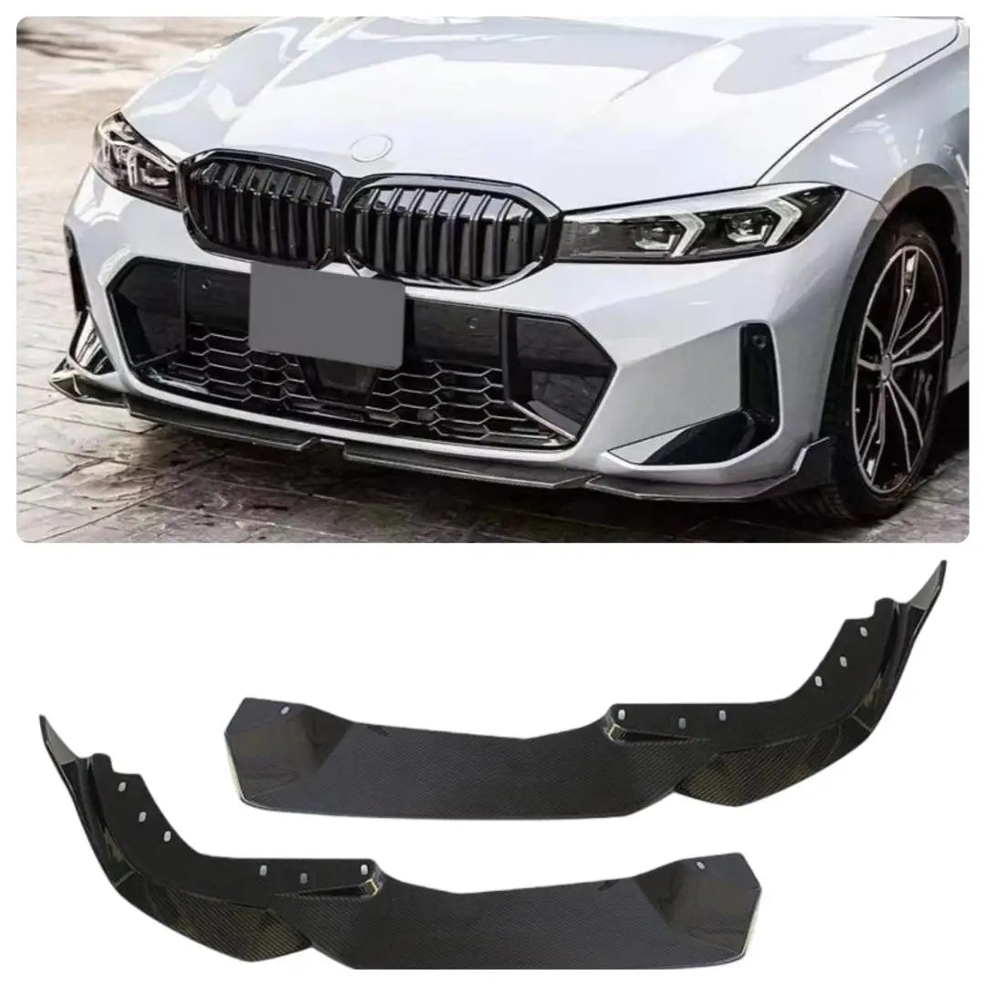 Front Lip Spoiler, Carbon Look, for BMW 3 Series G20 / G21 LCI (2022+)