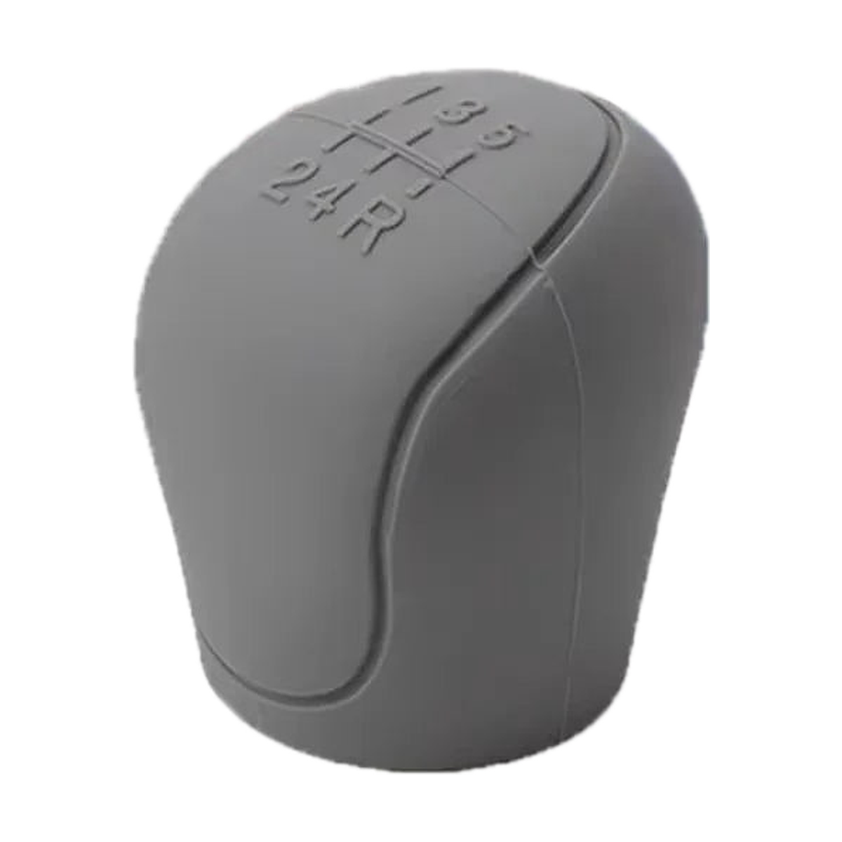 Silicone Gear Knob Cover, 5 or 6-Speed, universal fit for BMW, 5-Speed, Gray