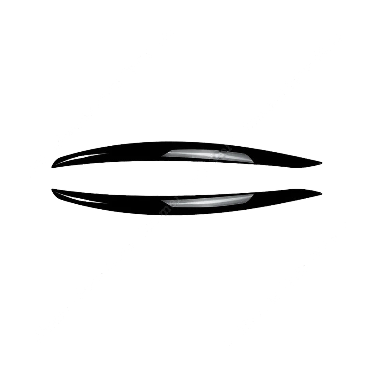 Gloss black headlight eyebrow pair for BMW E90 / E92 / E93 M3 Pre-LCI 2008-2012
