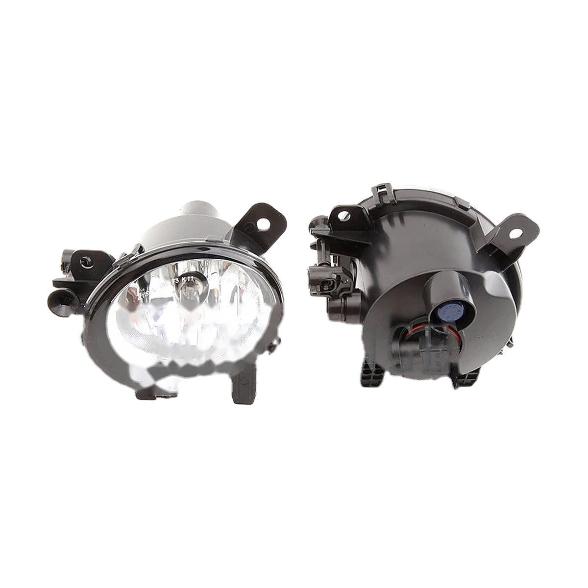 Angel eye fog light pair for halogen bulbs, front and rear view, for BMW 1/2/3/4 Series F20, F22, F30, F32 (2011-2019)