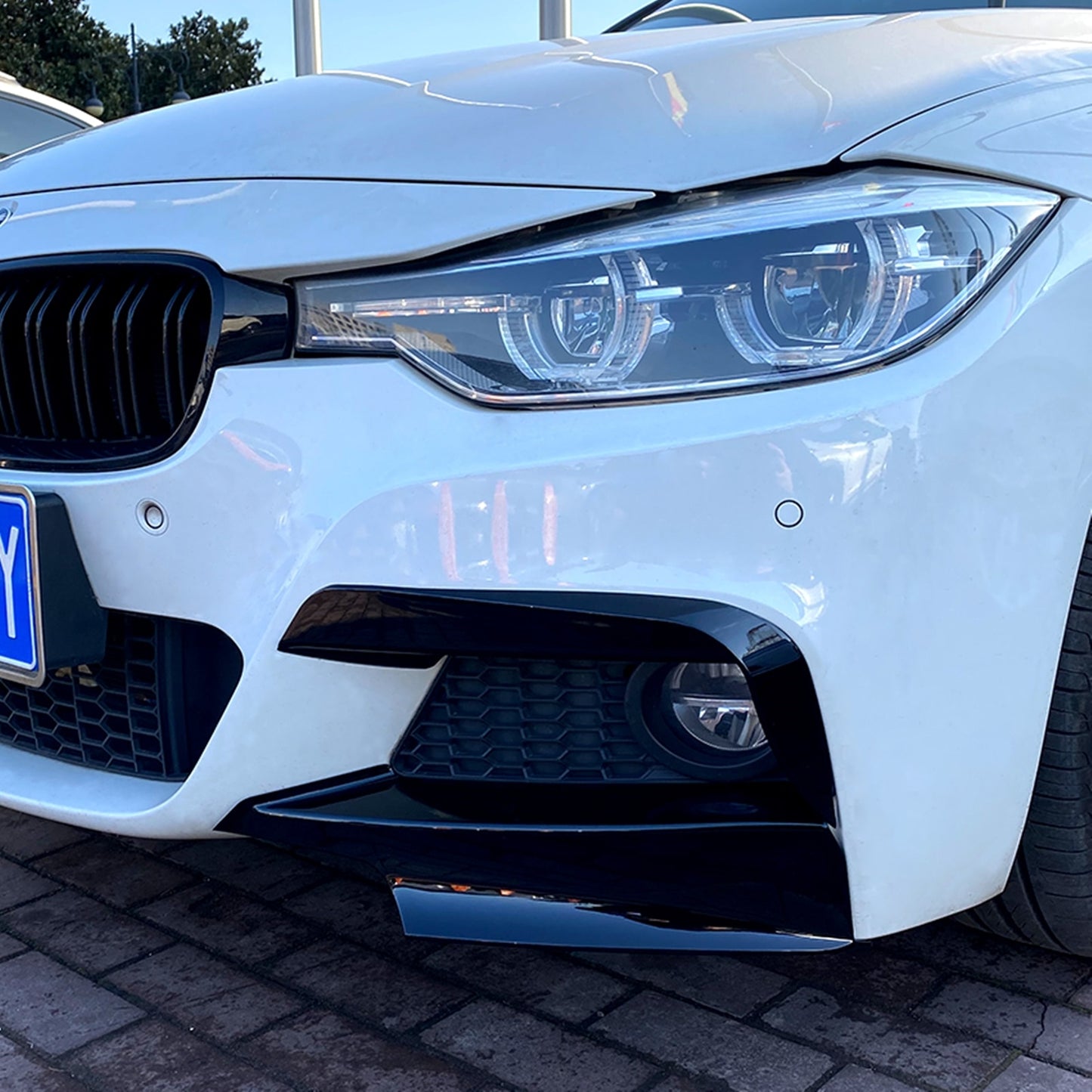 BMW Front Bumper Splitters — F30 F31 3 Series M Sport 2013-2017 (ABS Pair)