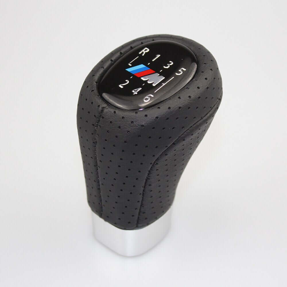 BMW 5/6 Speed Manual Gear Shift Knob — Universal PU Leather Replacement