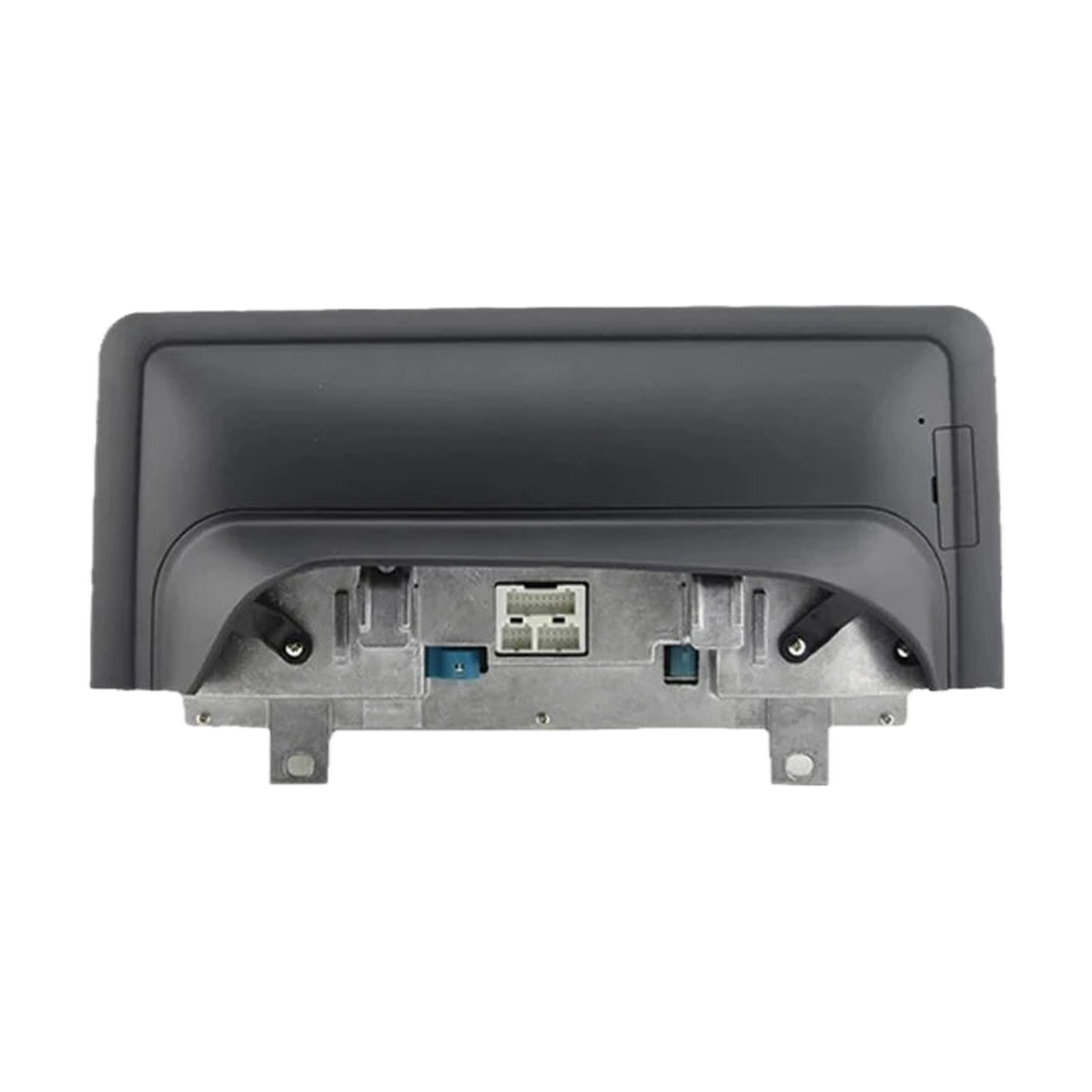 Back of the wireless CarPlay screen with connectors and mounting brackets, for BMW F20 / F30 with NBT