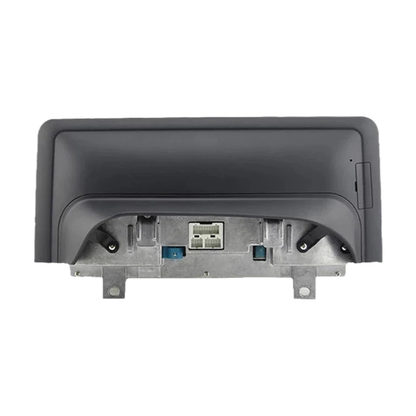 Back of the wireless CarPlay screen with connectors and mounting brackets, for BMW F20 / F30 with NBT