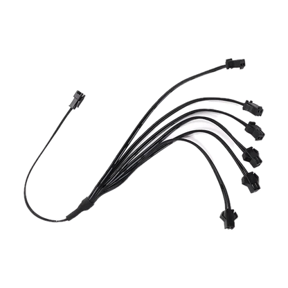 EL wire 1-to-5 splitter cable, universal fit for BMW