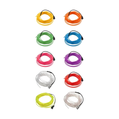 EL wire ambient light strip in assorted colors, universal fit for BMW