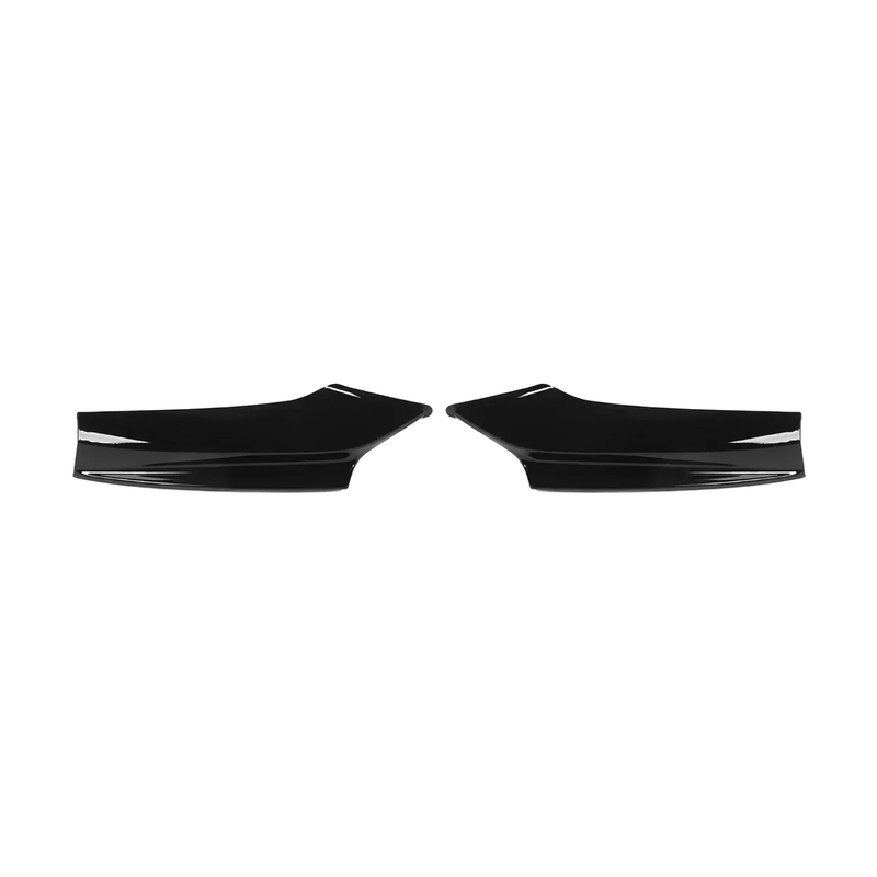Gloss black front bumper splitter pair for BMW 5 Series F10 / F11 M Sport (2011-2017)