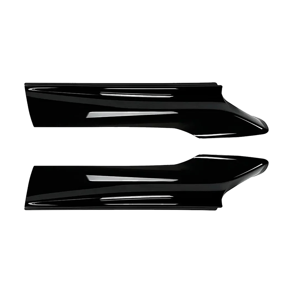 Gloss black finish front bumper splitters for BMW 5 Series F10 / F11 M Sport (2011-2017)