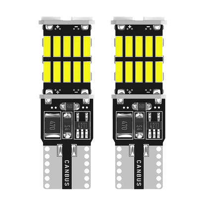 T10 W5W CANbus LED bulbs, pack of 2, for BMW E46, E90, E39, F10, F20