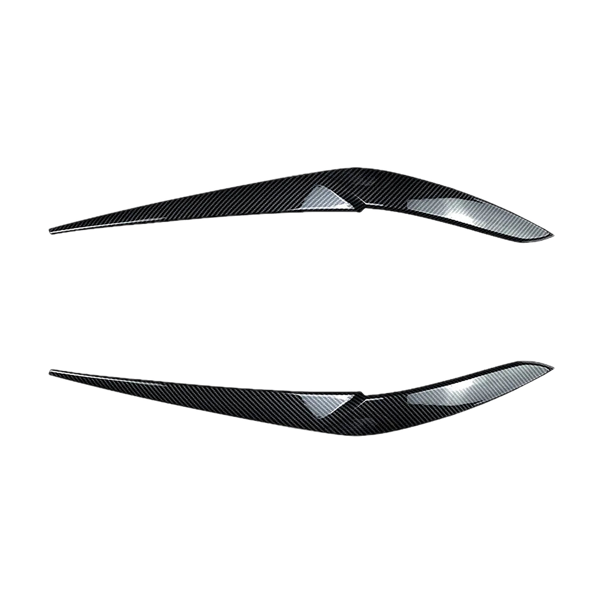 Carbon fiber look headlight eyebrow trim pair for BMW X5 G05 / X6 G06 (2018-2022)