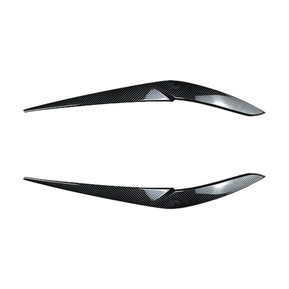 Carbon fiber look headlight eyebrow trim pair for BMW X5 G05 / X6 G06 (2018-2022)
