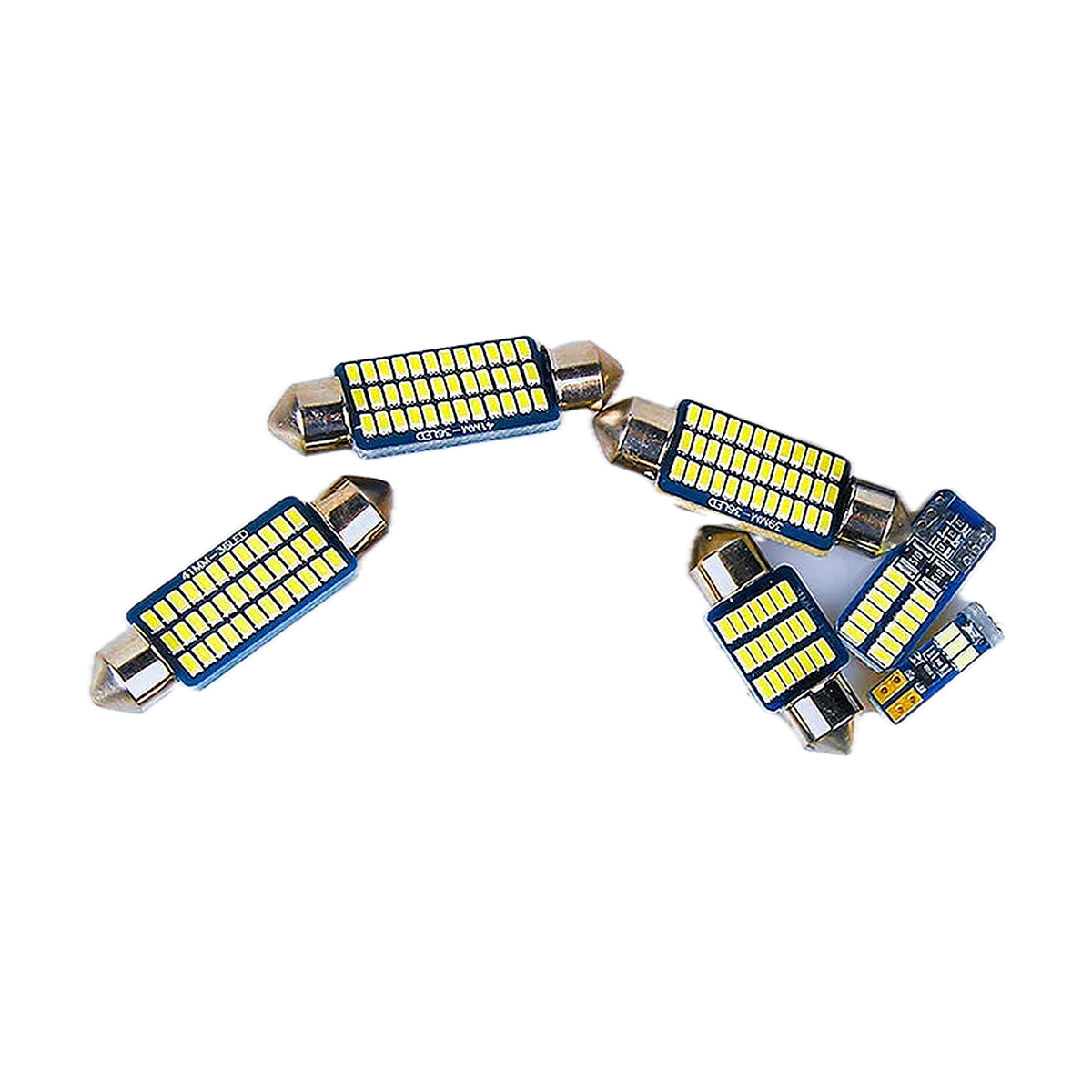 LED festoon and wedge interior light bulbs from the 25-piece kit for BMW 7 Series E32 (1989-1994)