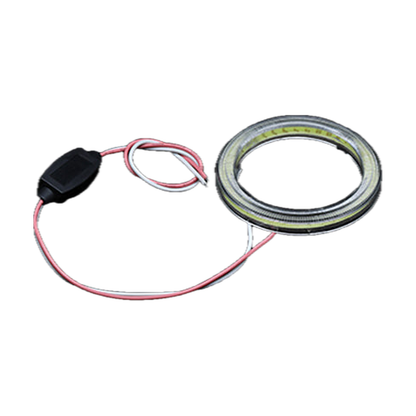 COB LED halo ring with wiring harness and driver module, universal fit for BMW