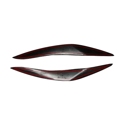 Underside view of headlight eyelid covers pair for BMW 5 Series F10 / F11 (2011-2014)