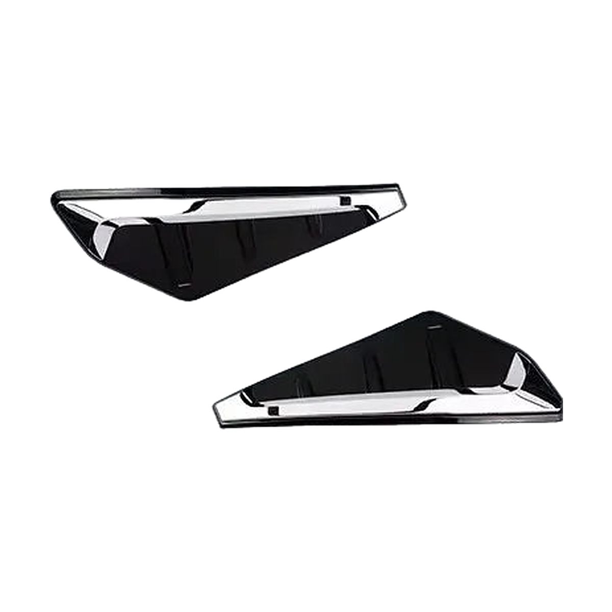 Silver look front fender side vent trims, pair, for BMW X5 G05 / X5 M F95 2019-2022