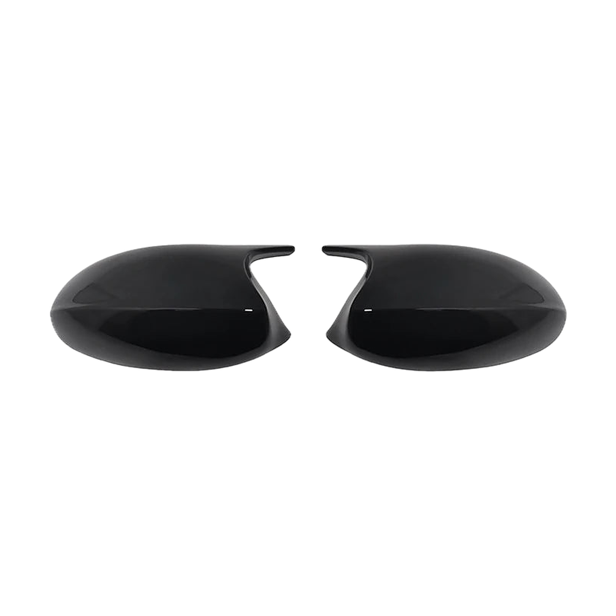 Gloss black M3-style mirror caps, side profile pair, for BMW 1/3 Series E81, E87, E90, E91, E92, E93