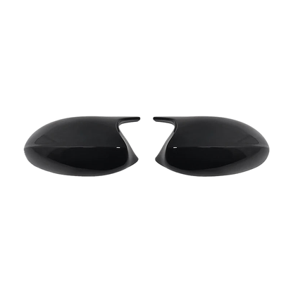 Gloss black M3-style mirror caps, side profile pair, for BMW 1/3 Series E81, E87, E90, E91, E92, E93