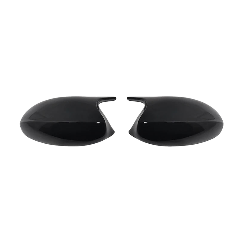 Gloss black M3-style mirror caps, side profile pair, for BMW 1/3 Series E81, E87, E90, E91, E92, E93