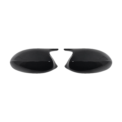 Gloss black M3-style mirror caps, product pair, for BMW 1/3 Series E81, E87, E90, E91, E92, E93