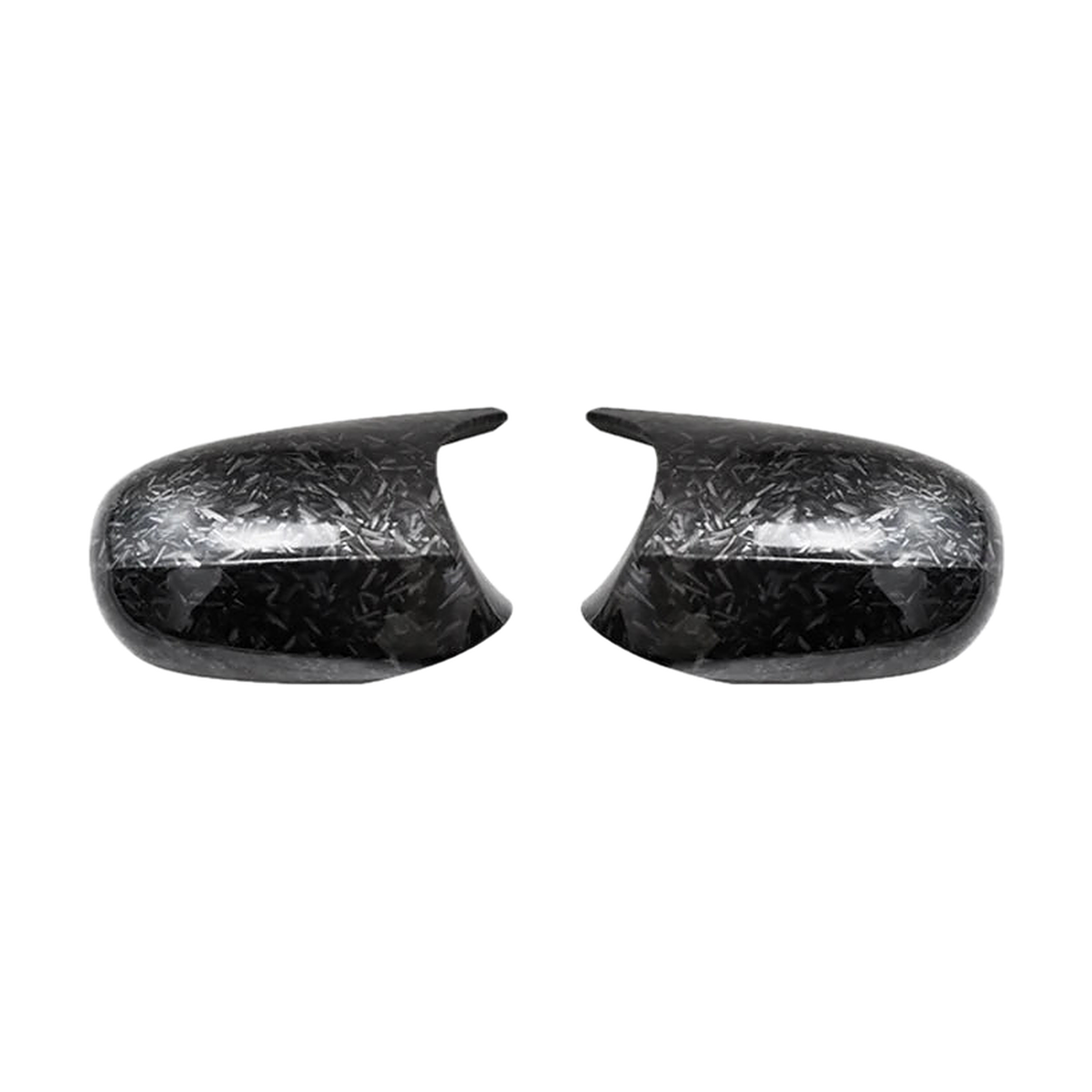 Forged carbon fiber M3-style mirror caps, product pair, for BMW 1/3 Series E81, E87, E90, E91, E92, E93