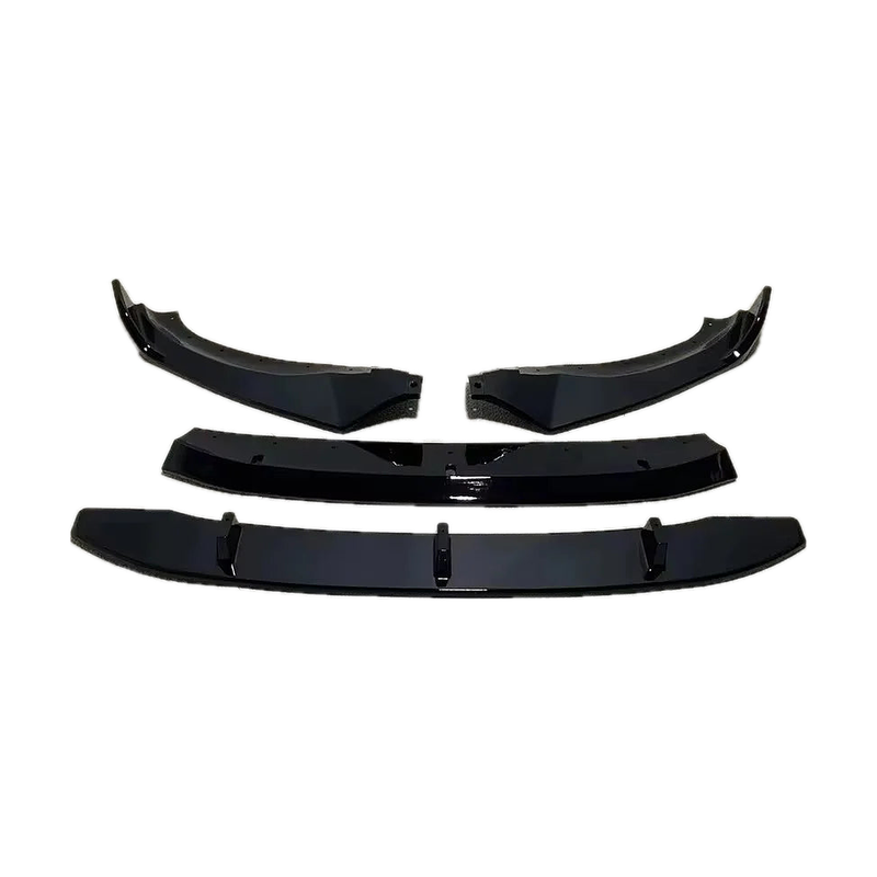 Gloss black 4 piece front bumper splitter lip set for BMW X3 G01 / X4 G02 M Sport (2017-2021)