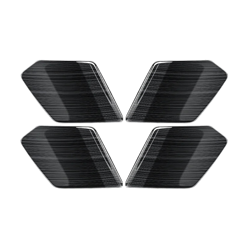 Stainless steel inner door bowl covers, set of 4, black finish, for BMW X5 G05, X6 G06, X7 G07