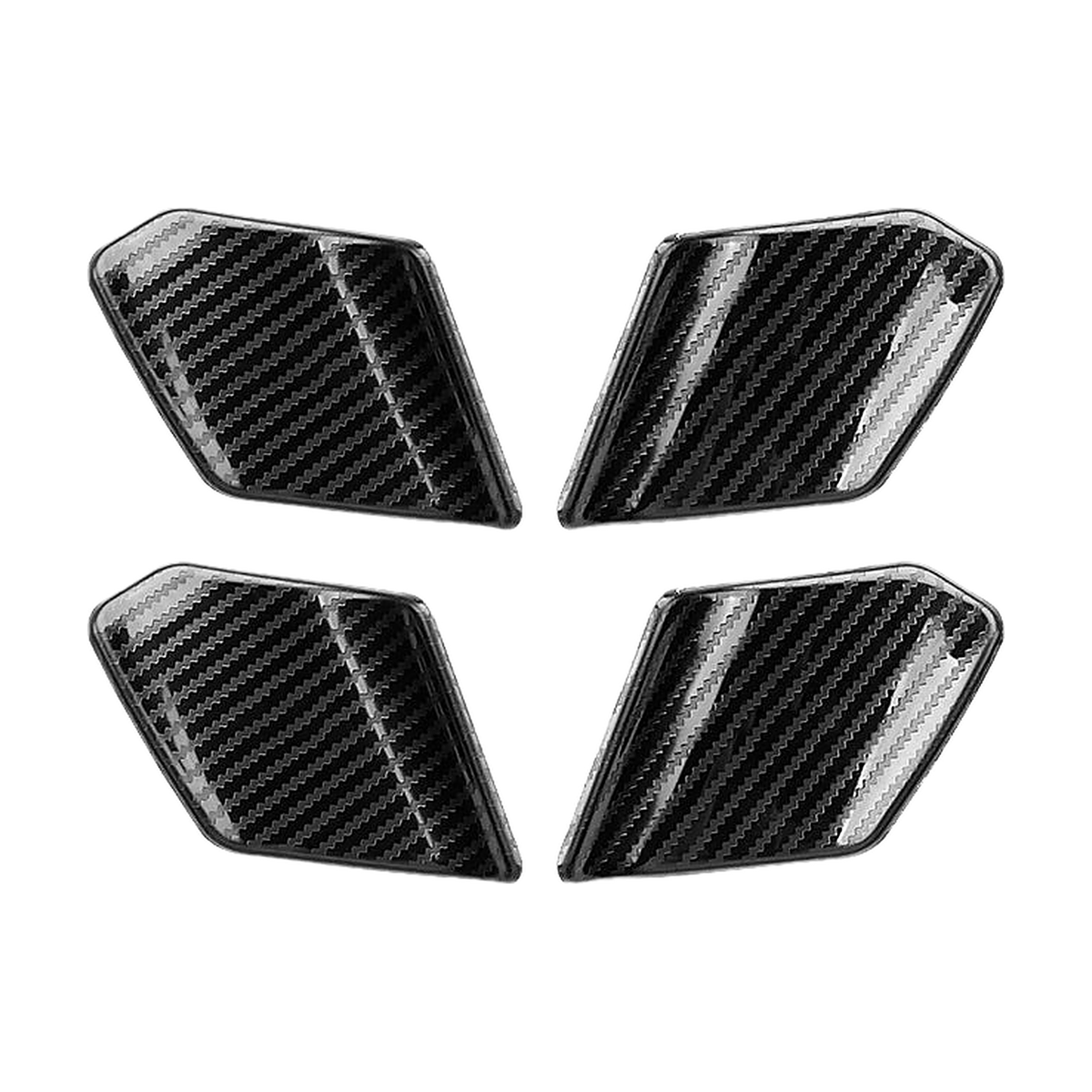 Carbon fiber look inner door bowl covers, set of 4, for BMW X5 G05, X6 G06, X7 G07