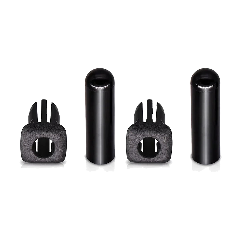 Door lock pin and cap set, black, full view for BMW 5 Series F10 / F18
