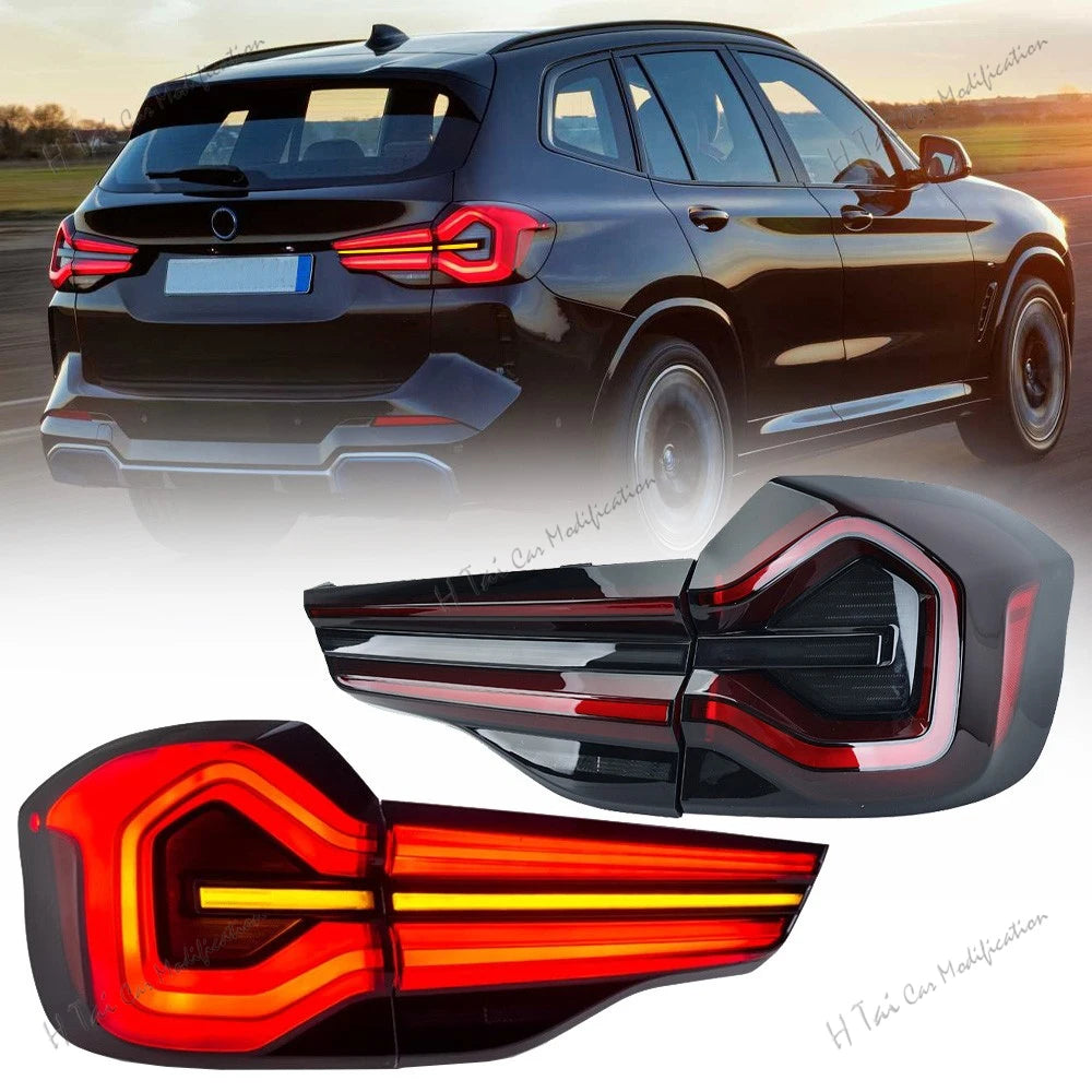 LED tail lights with sequential indicators for BMW X3 G01