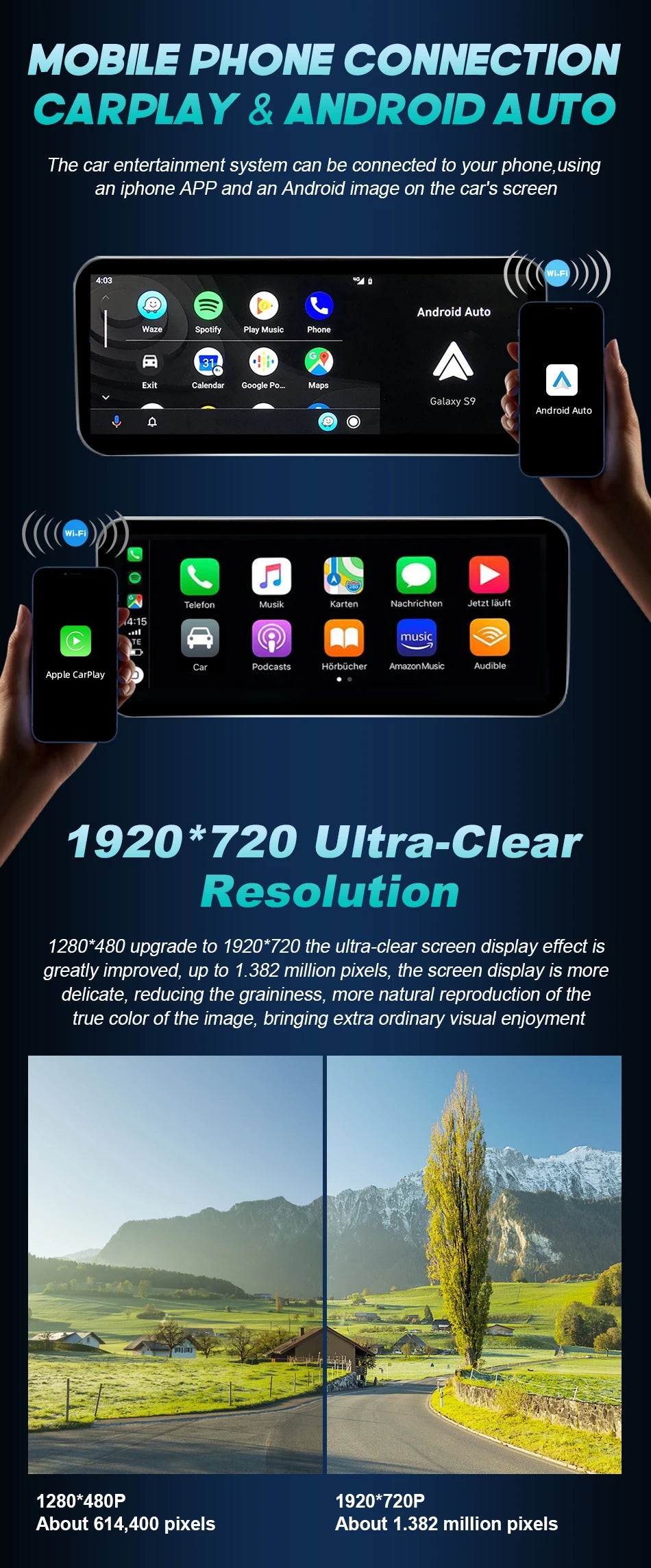 Wireless Carplay Android 14 For BMW F20 F30 F21 F22 F31 F32 F33 F34 F36 NBT EVO Multimedia Player Auto Radio Screen GPS