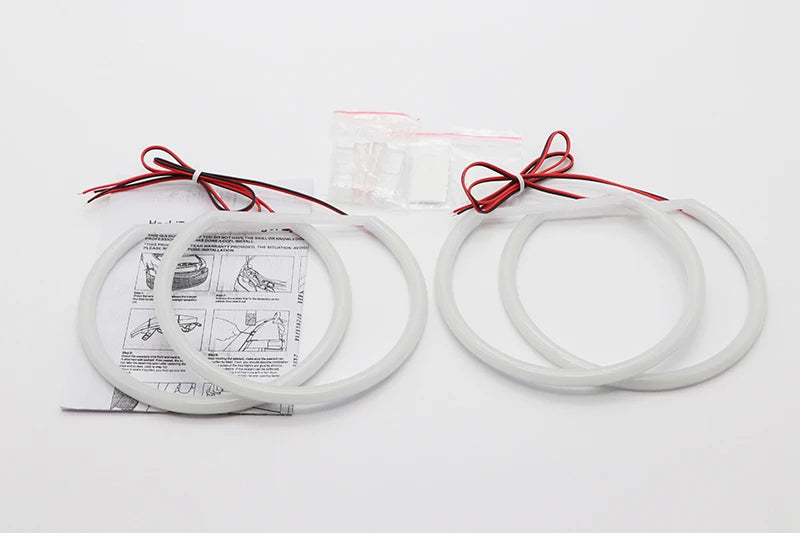 For BMW 3 Series E46 316i 318i 320d 323i 328i 330i 325xi 330d 1998-2005 Excellent LED Cotton Angel Eyes Rings Daytime Light