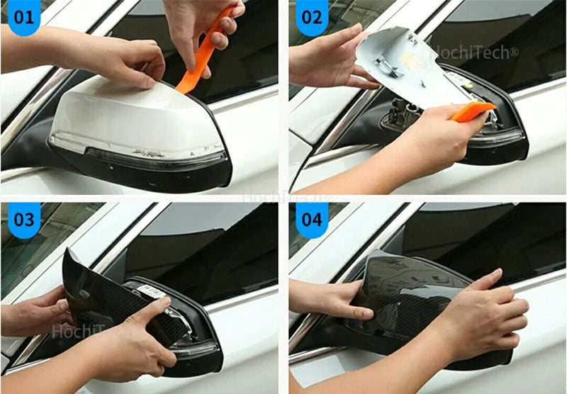 2x White mirror cover Black mirror cover Overlay for BMW 1 2 3 3GT 4 X1 E84 M2 i3 Series F20 F21 F22 F23 F30 F31 F32 F33 F34 F80