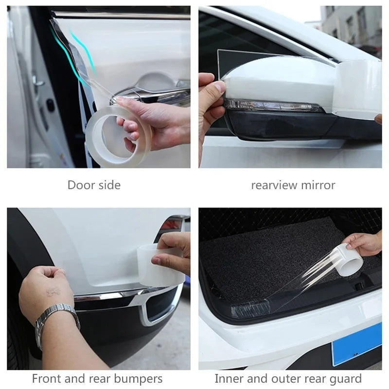 Car Threshold Transparent Film Door Edge Rim auto Stickers for BMW X1 E84 F48 X3 X4 F34 F31 F11 F07 F30 F10 X5 E53 F15 E70 E71