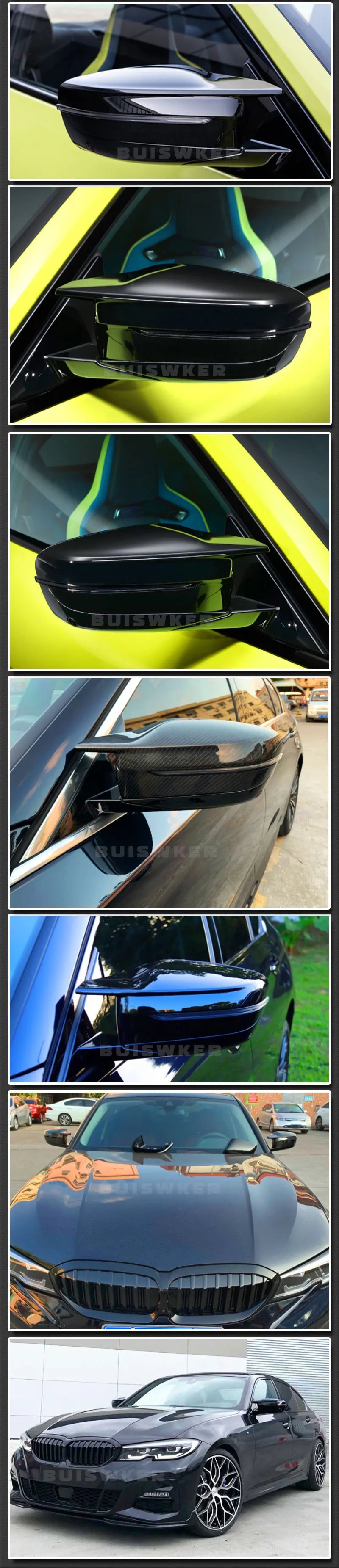 For BMW 3 5 7 8 Series G20 G21 G28 320d 330e 330i G30 G38 G11 G12 G15 G16 Car Side Wing Mirror Cover Rear View Caps