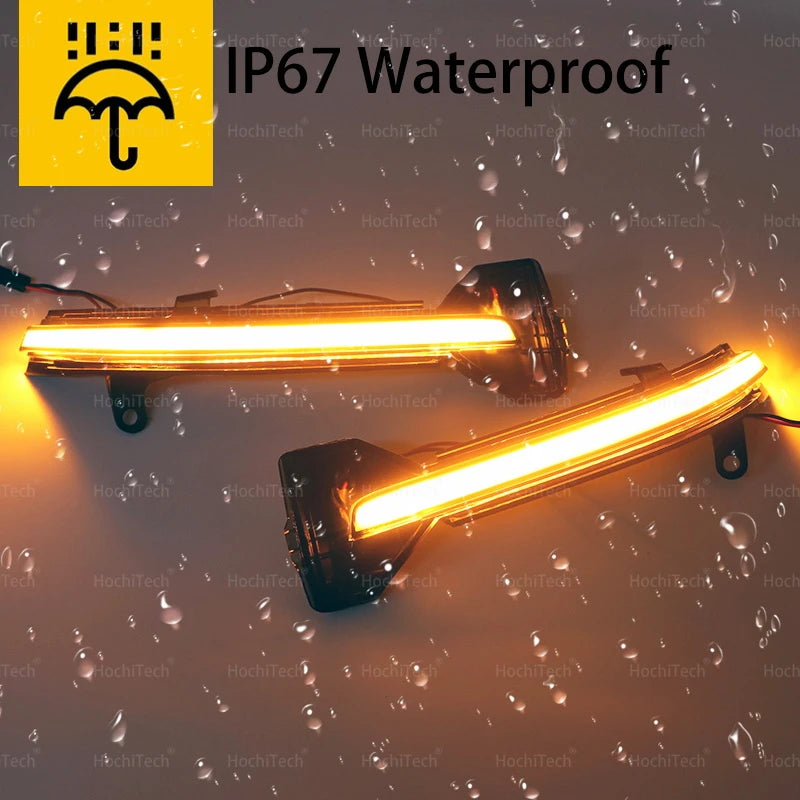 For BMW G38 G12 G20 G30 G31 G32 G14 G15 G16 G11 G12 M5 F90 LED Dynamic Turn Signal Light Rearview Mirror Indicator Yellow
