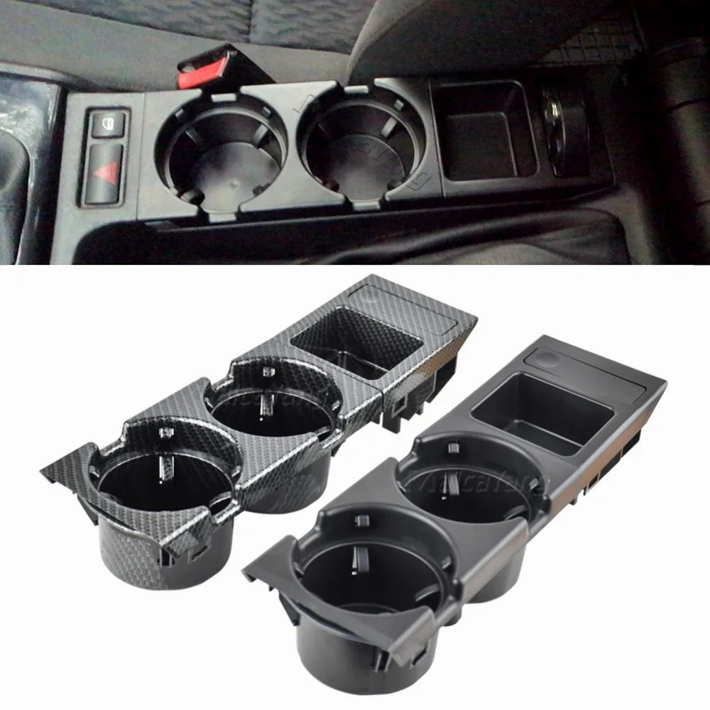 Car Center Console Water Cup Holder Beverage Bottle Holder Coin Tray For Bmw 3 Series E46 323i 318I 320I 98-06 51168217953