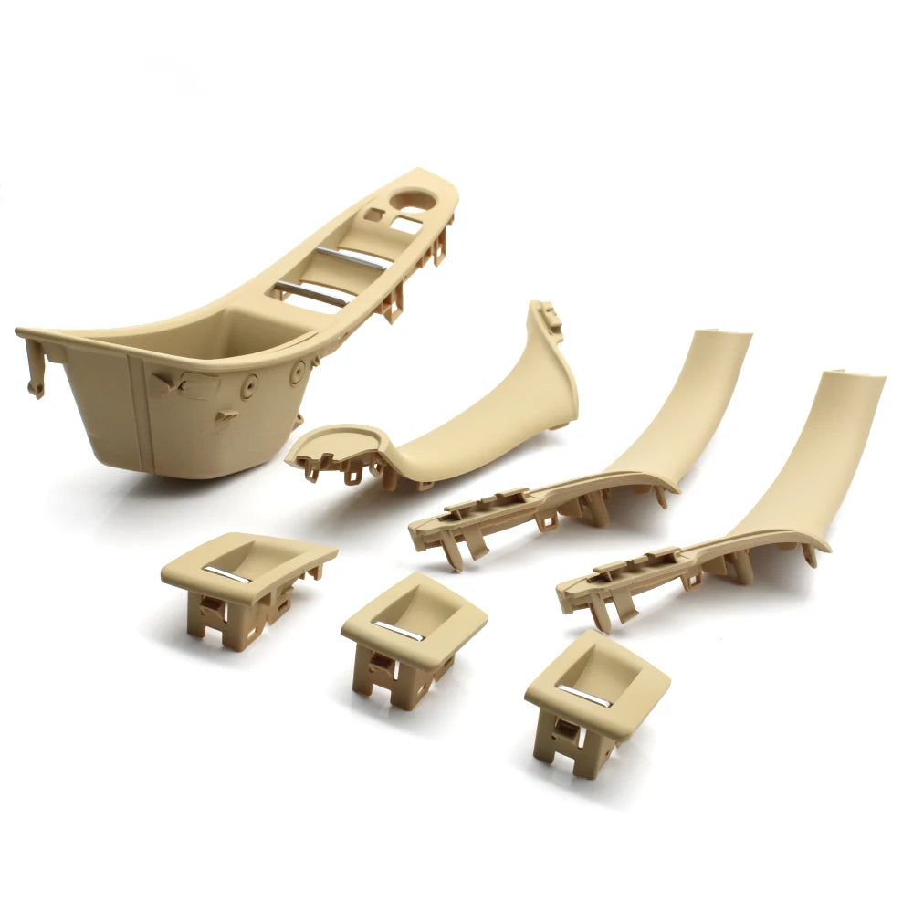 LHD RHD Beige Black Brown Oyster Car Interior Door Armrest Inside Pull Handle Set For BMW 5 Series F10 F11 523i 525i 528i 530i