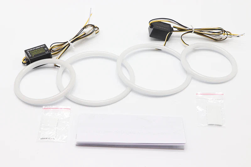 For BMW 3 Series E46 316i 318i 320d 323i 328i 330i 325xi 330d 1998-2005 Excellent LED Cotton Angel Eyes Rings Daytime Light