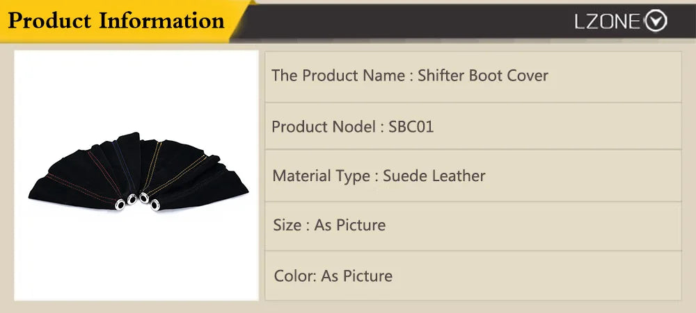 16mm Universal Suede Leather Car Gear Shift Collars Carbon Fiber Auto Car Manual Stick Shifter Knob Gear Shift Boot Cover Gaiter