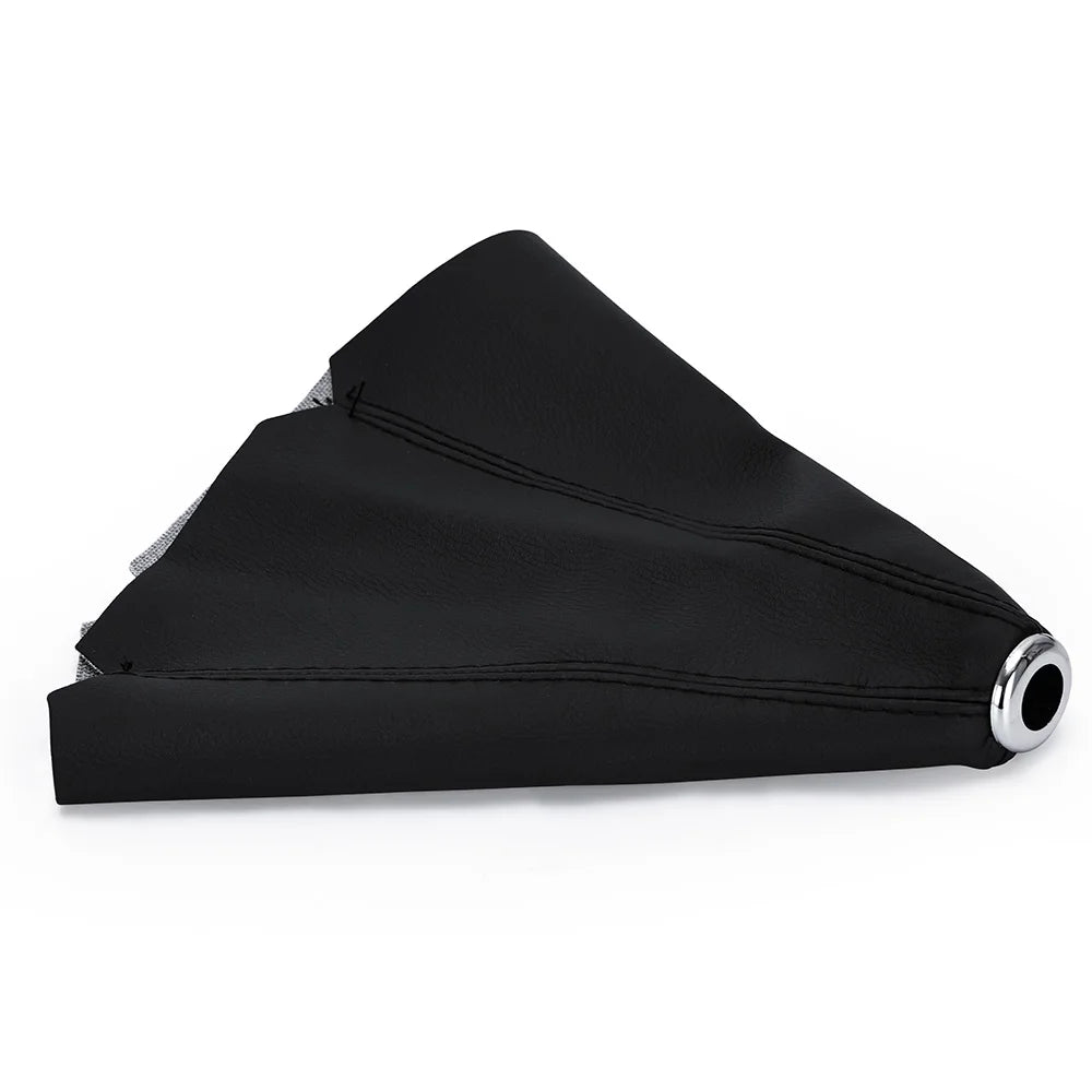16mm Universal Suede Leather Car Gear Shift Collars Carbon Fiber Auto Car Manual Stick Shifter Knob Gear Shift Boot Cover Gaiter