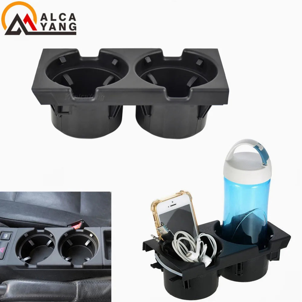 Car Center Console Water Cup Holder Beverage Bottle Holder Coin Tray For Bmw 3 Series E46 323i 318I 320I 98-06 51168217953