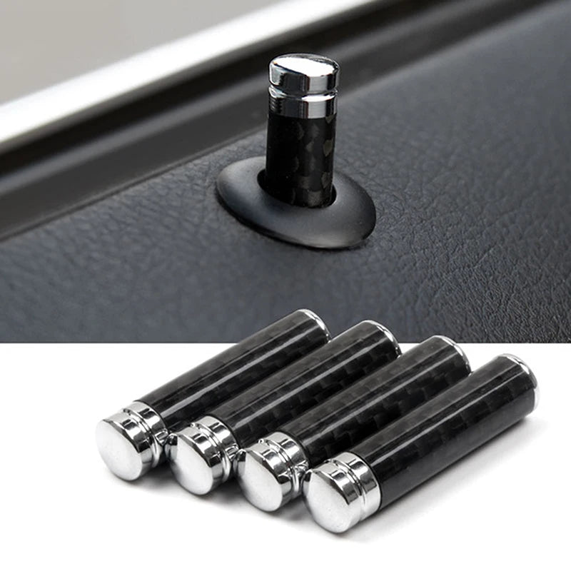 For BMW E46 E39 E60 E90 E36 F30 F10 E53 E34 E30 E70 X3 X4 X5 X6 M3 M5 Carbon Fiber Door Lock Stick Pin Cap Car Interior