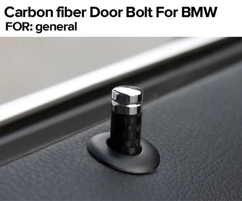 For BMW E46 E39 E60 E90 E36 F30 F10 E53 E34 E30 E70 X3 X4 X5 X6 M3 M5 Carbon Fiber Door Lock Stick Pin Cap Car Interior