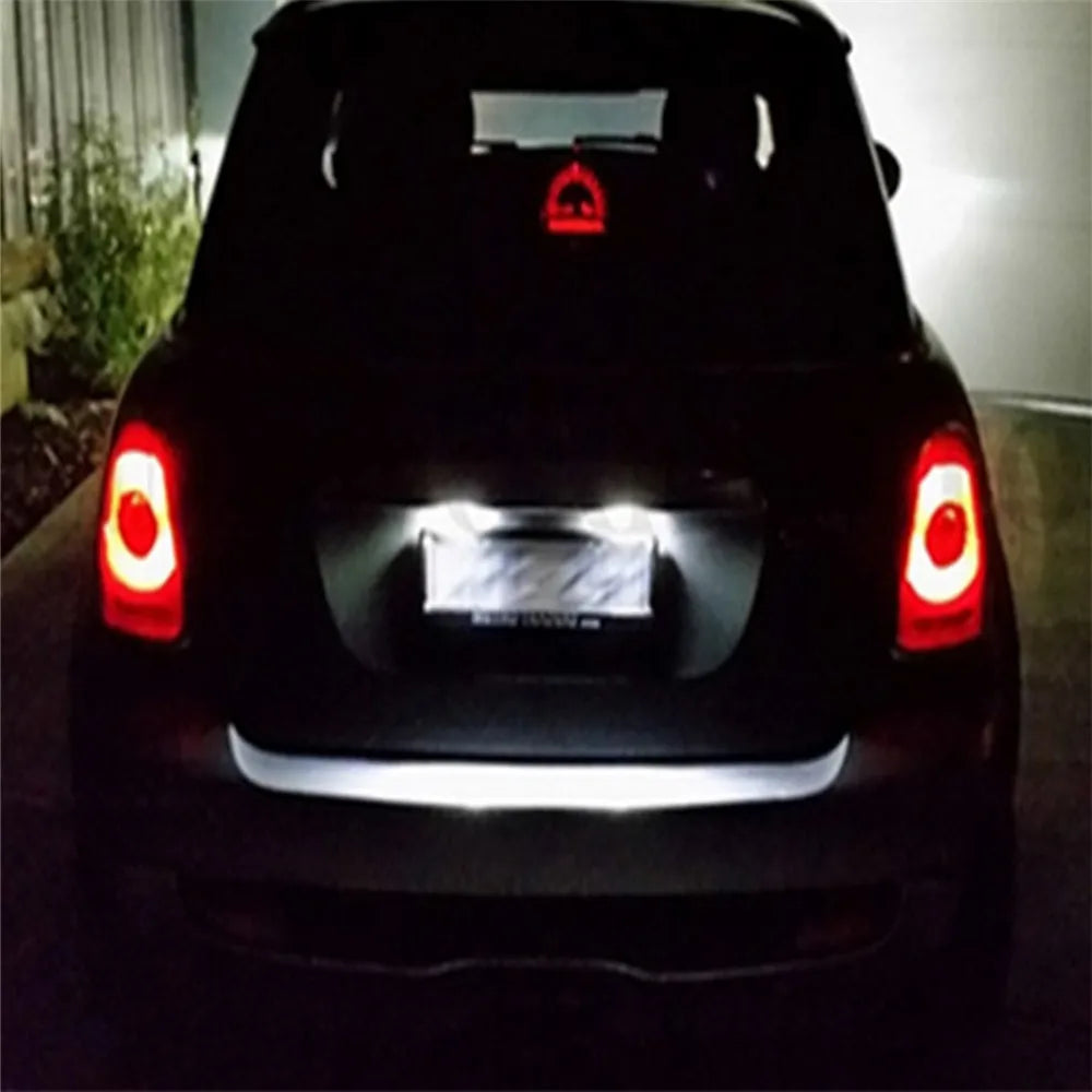 ANGRONG 2x Canbus LED License Number Plate Light Lamp For BMW 3 5 Series E39 E60 E61 E90 E92