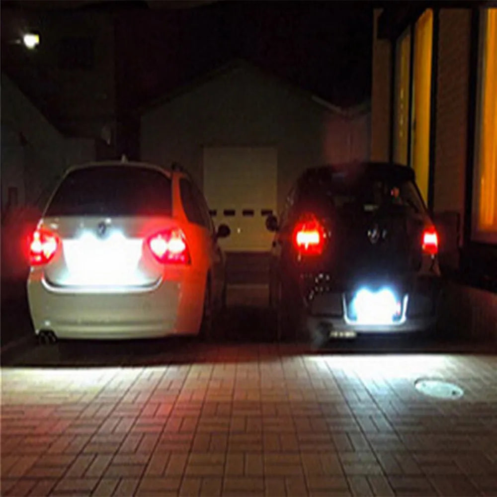 ANGRONG 2x Canbus LED License Number Plate Light Lamp For BMW 3 5 Series E39 E60 E61 E90 E92