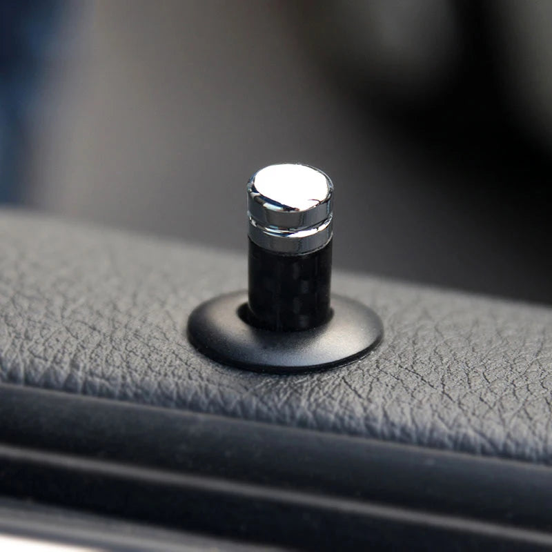 For BMW E46 E39 E60 E90 E36 F30 F10 E53 E34 E30 E70 X3 X4 X5 X6 M3 M5 Carbon Fiber Door Lock Stick Pin Cap Car Interior